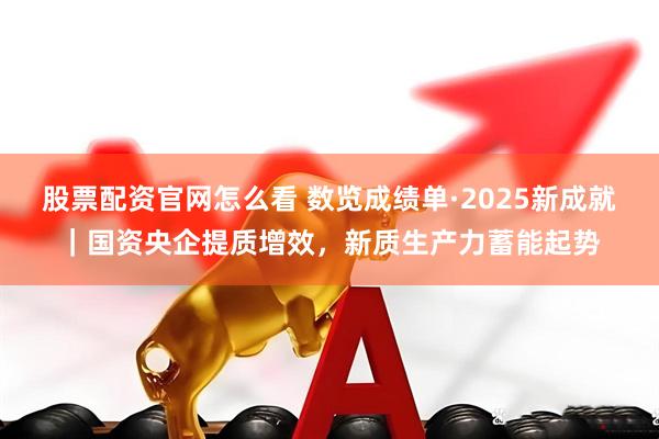 股票配资官网怎么看 数览成绩单·2025新成就｜国资央企提质增效，新质生产力蓄能起势